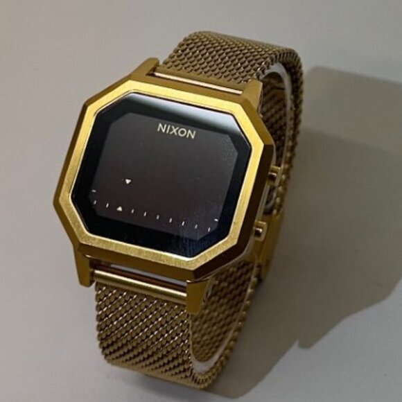 Nixon Siren Milanese All Gold Watch - Picture 1 of 12